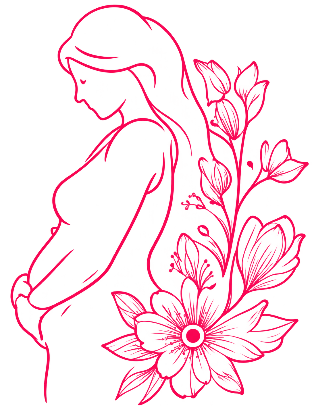 Pregnancy care illustration